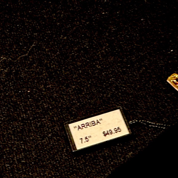 Bracelet w/Swarovski Crystal, Gold Sz 7.5 - Picture 9 of 9